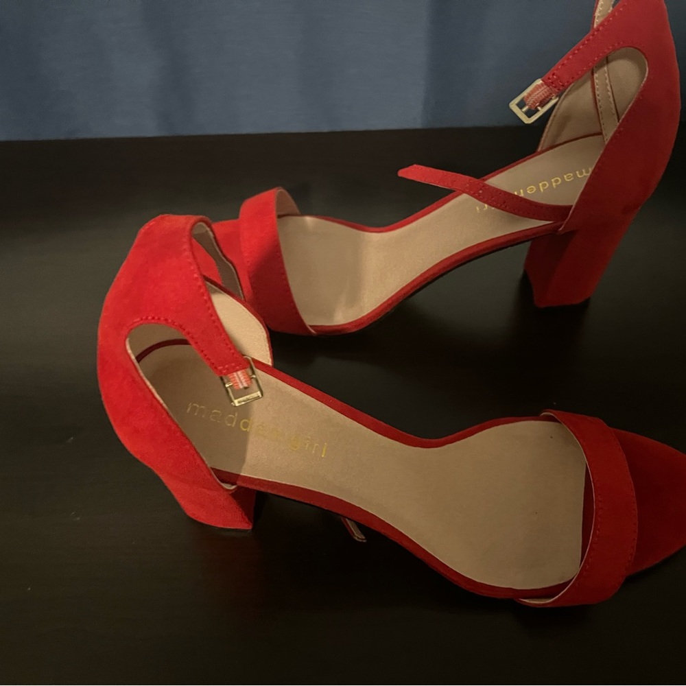 Madden Girl Scarlet Suede Heels